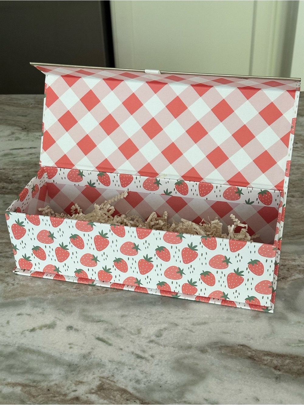 Strawberry Print Decorative Storage Box / Gift Box